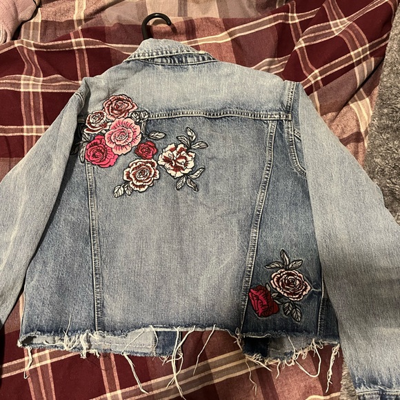 Women’s garage embroidered Jean jacket - Picture 1 of 3